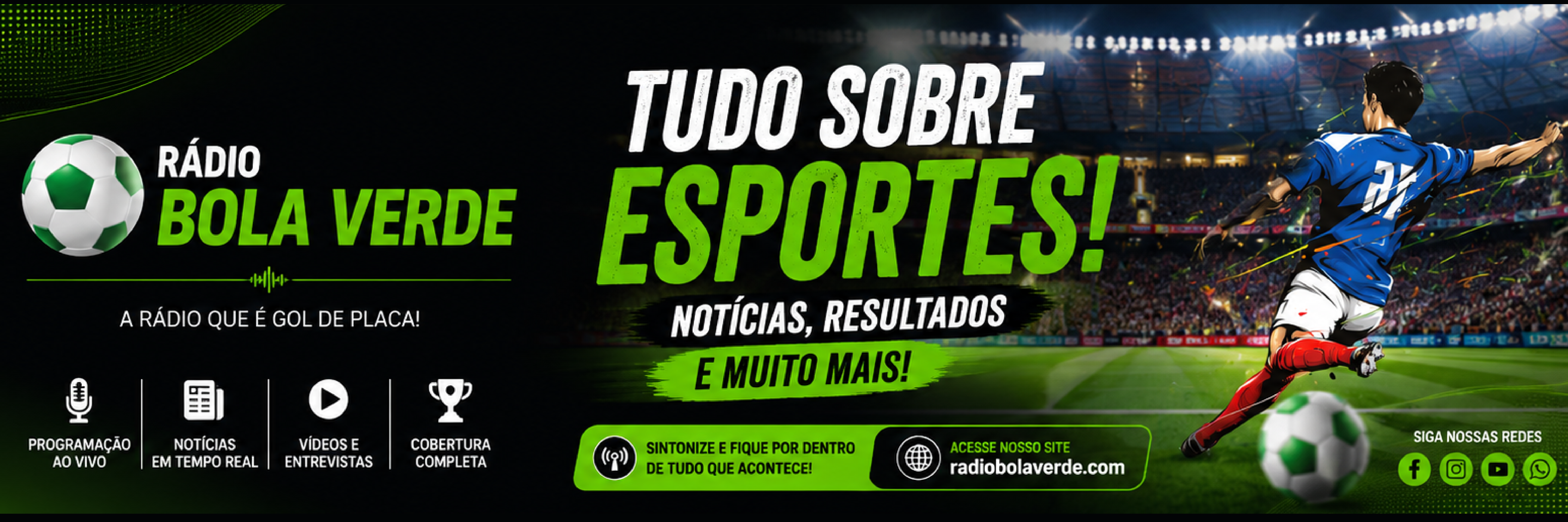 Aqui você fica por dentro de tudo sobre Esportes. Acompanha as últimas notícias, resultados e próximos jogos.